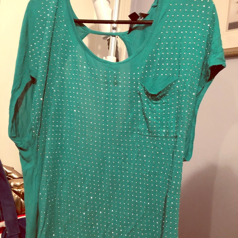 Sparkling teal T-shirt